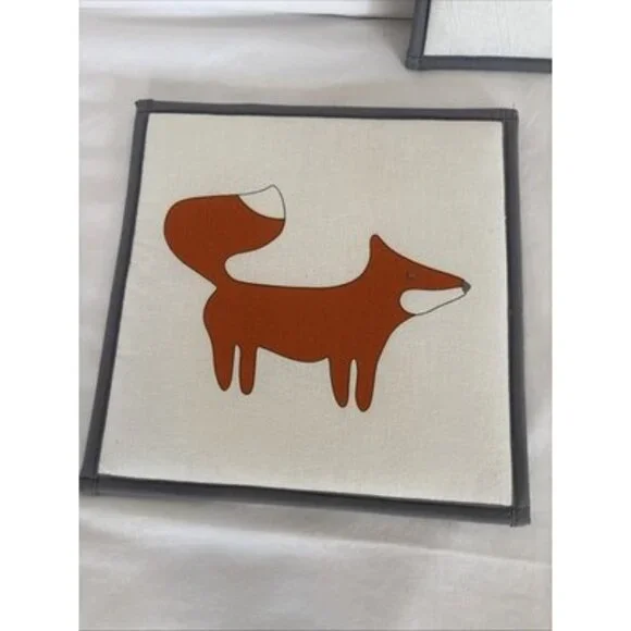 Bacati Lil Fox 3 Padded Wall Hangings - Picture 4 of 7